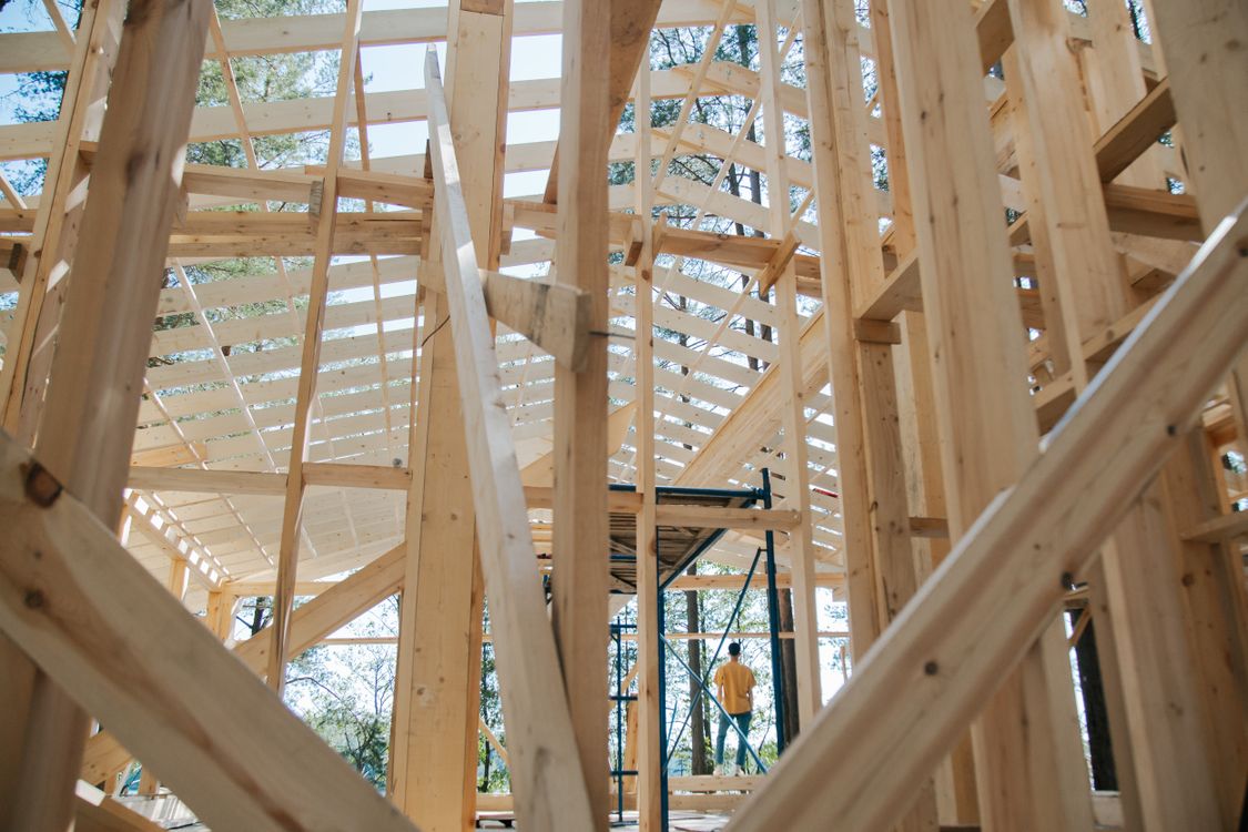 Timber framing during residential construction